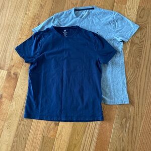 Two Men’s Tshirts Size Medium, 1 Gray Hollister, 1 Navy H&M